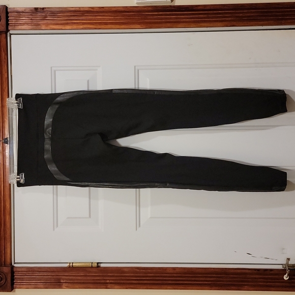 Athleta Siena Ankle Pants Faux Leather  Size 4 - Picture 6 of 16